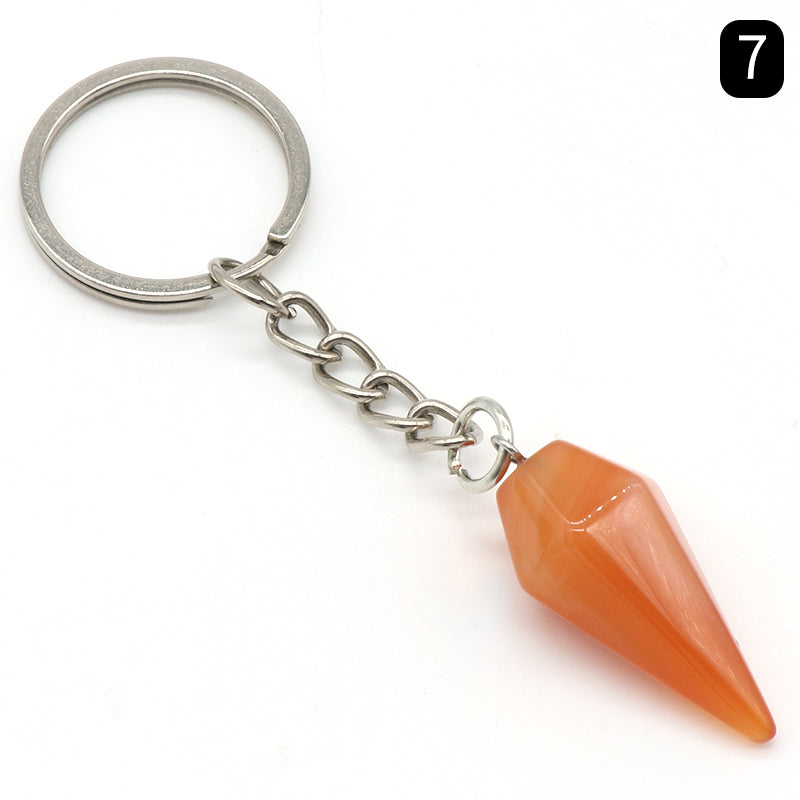 Gemstone Crystal Keychain Set - Natural Healing Stone - Crystal Gift Accessories - New!