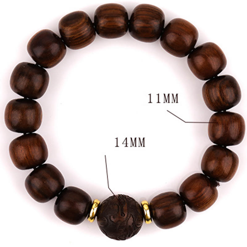 Fortune Jewel Natural Rosewood Compassion Bracelet