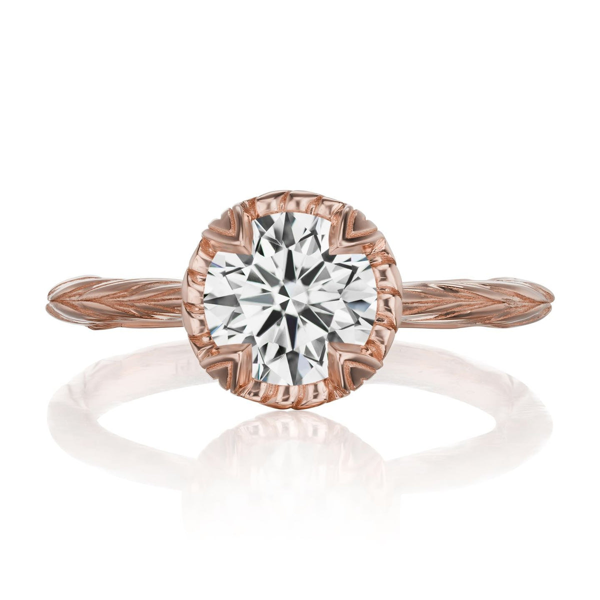 ・SIENNA・Lab-Grown Diamond (VVS2/G), Willow Leaf Band (1.25ct)
