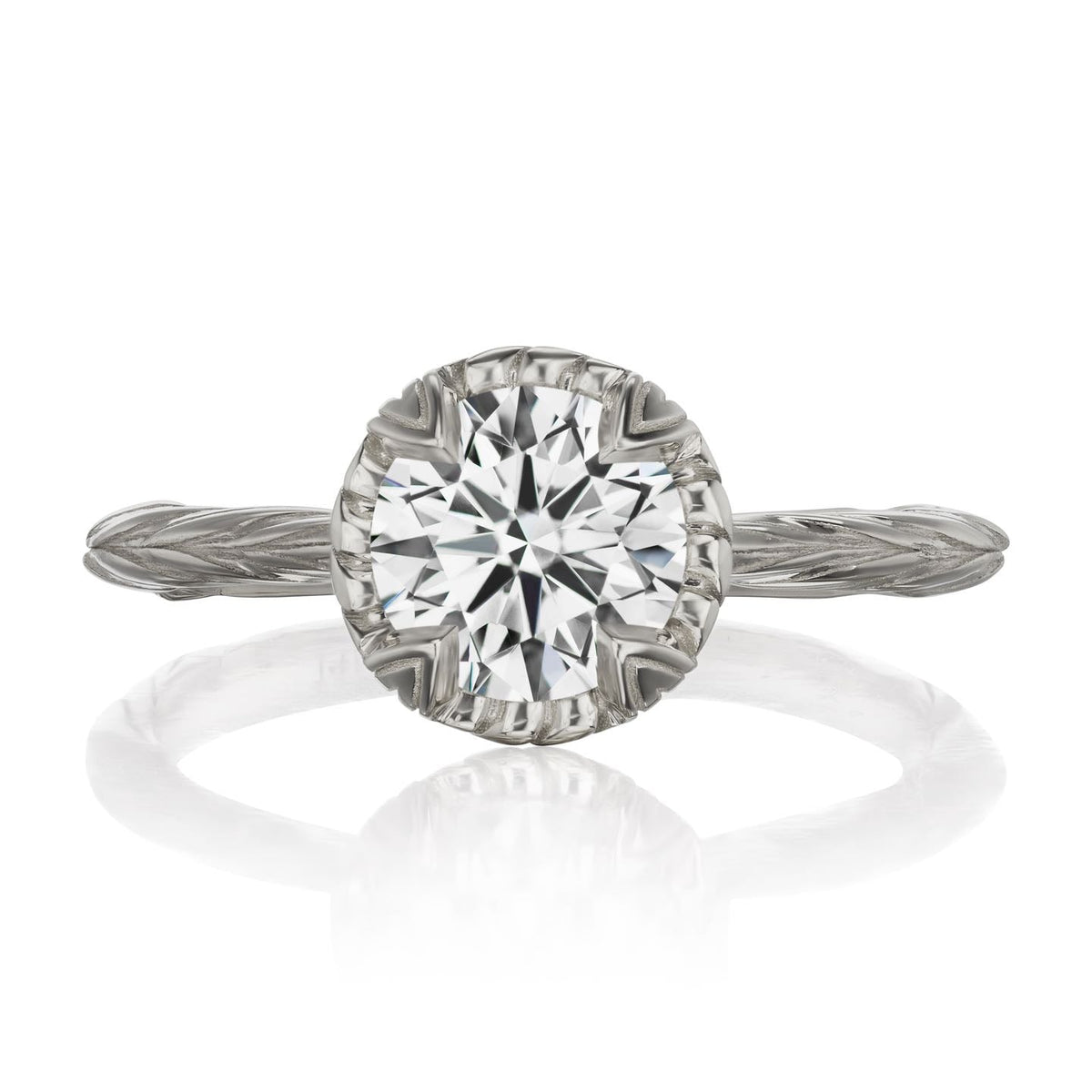 ・SIENNA・Lab-Grown Diamond (VVS2/G), Willow Leaf Band (1.25ct)