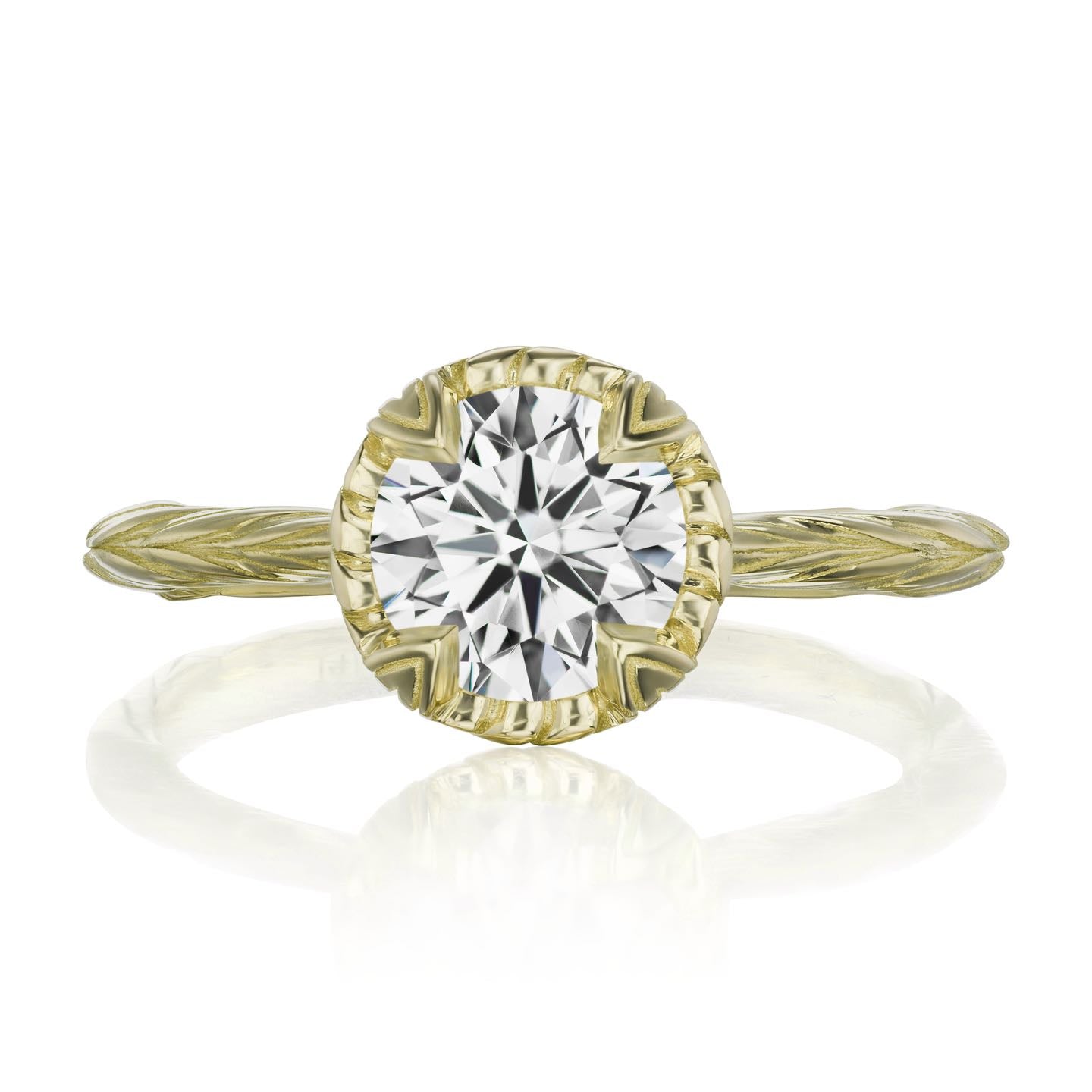 ・SIENNA・Lab-Grown Diamond (VVS2/G), Willow Leaf Band (1.25ct)