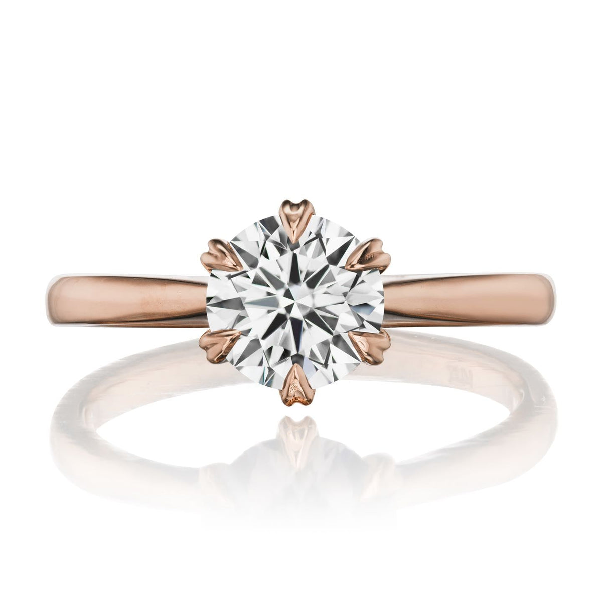 ・LEONA・Lab-Grown Diamond (VVS2/G), Plain or Diamond Band, (1.25ct Center)