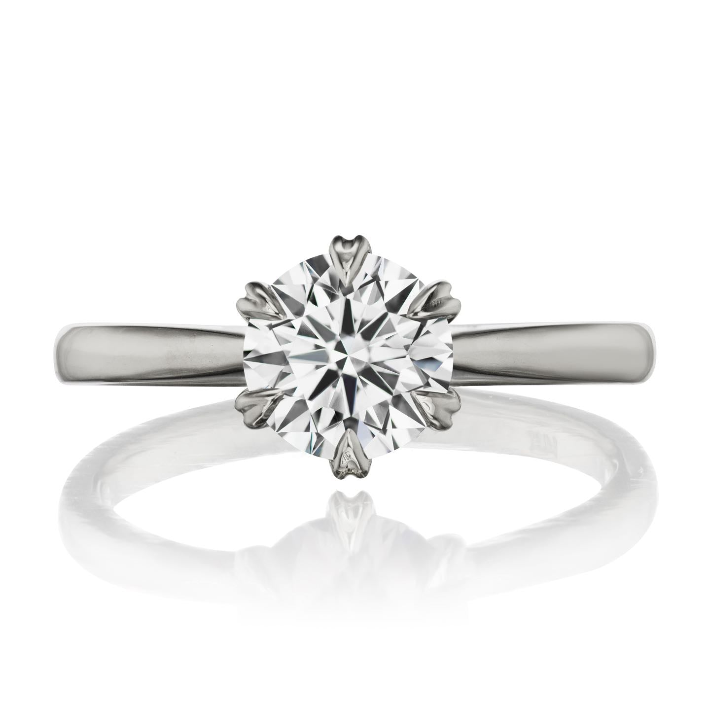 ・LEONA・Lab-Grown Diamond (VVS2/G), Plain or Diamond Band, (1.25ct Center)