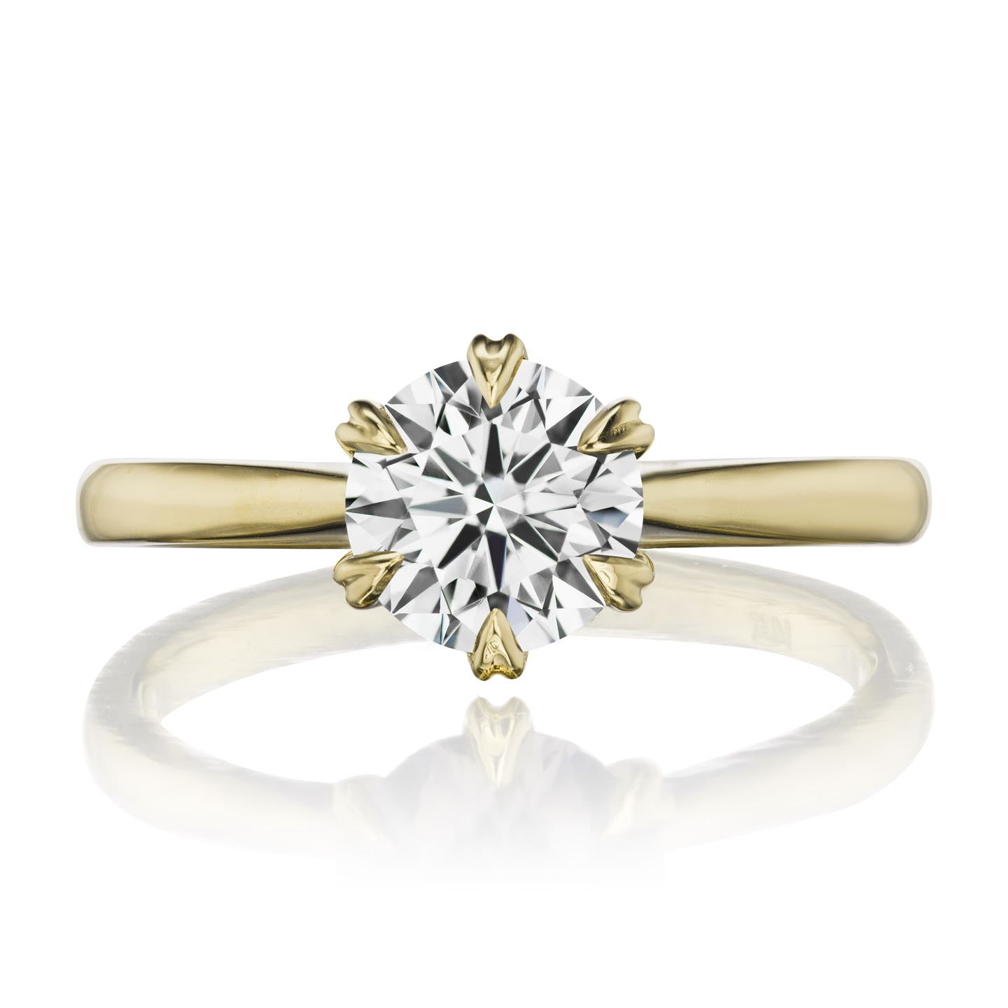 ・LEONA・Lab-Grown Diamond (VVS2/G), Plain or Diamond Band, (1.25ct Center)