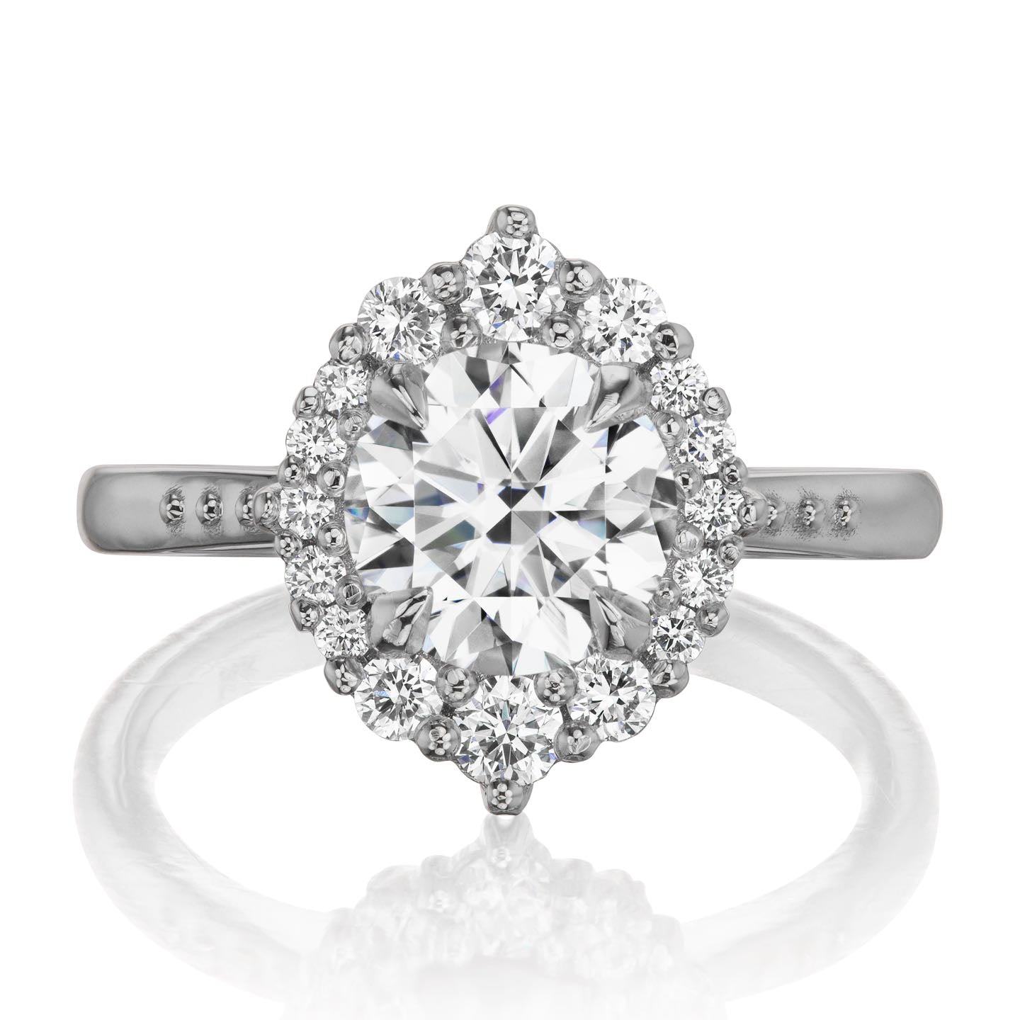 ・EMERSON・Moissanite Center, Diamond Halo (1.58ctw+)