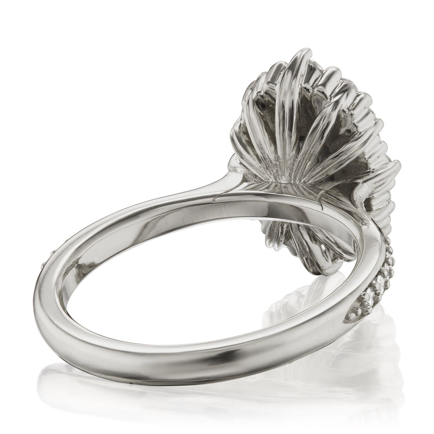 ・ADELINE・Radiant Cut Lab-Grown Diamond Center, Diamond Halo (1.36ctw+)