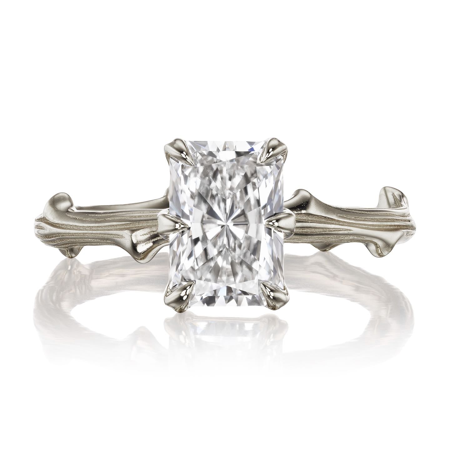 ・LAUREL・Radiant Lab-Grown Diamond Twig Ring, 1.5ct+