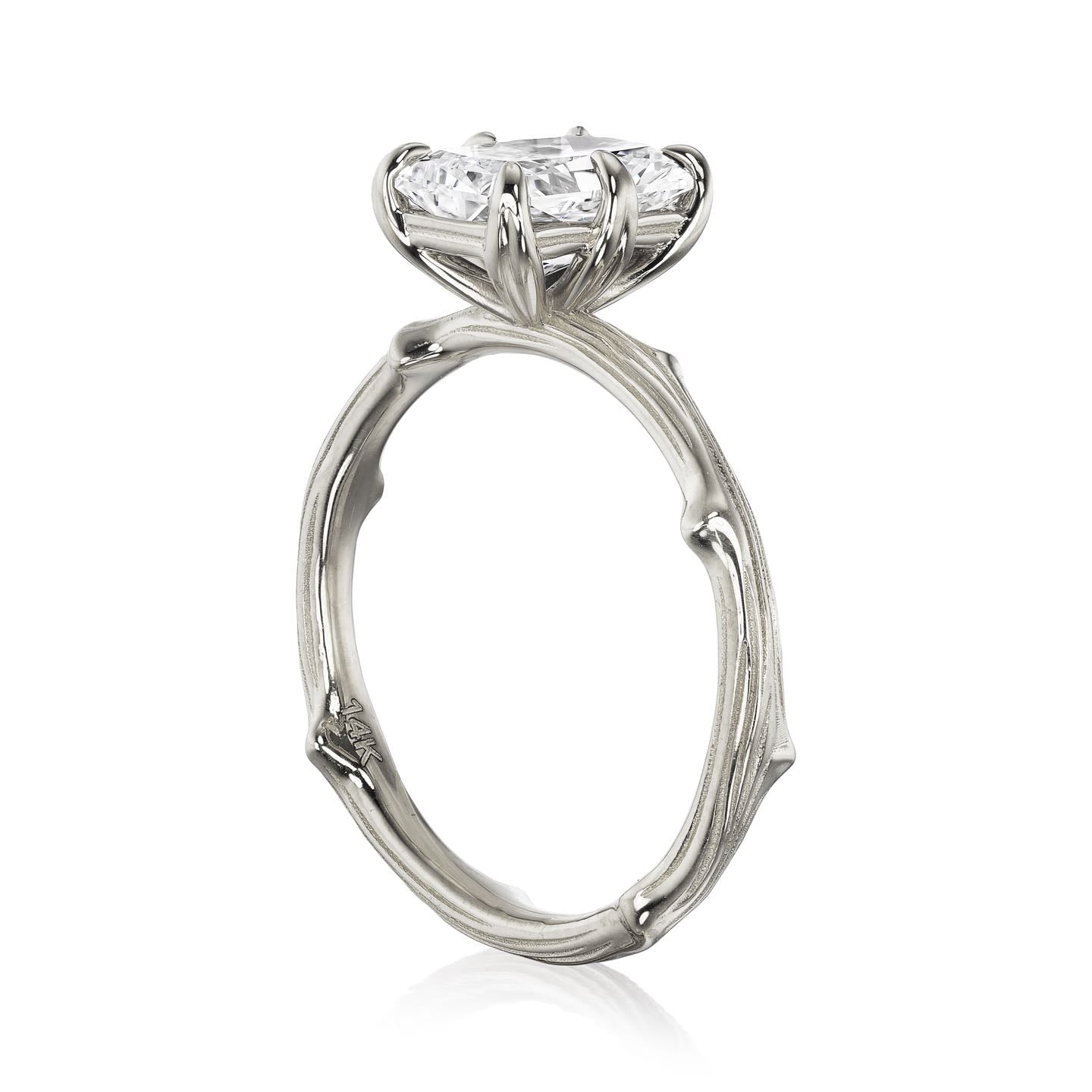 ・LAUREL・Radiant Lab-Grown Diamond Twig Ring, 1.5ct+
