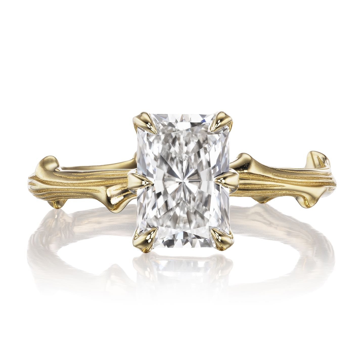 ・LAUREL・Radiant Lab-Grown Diamond Twig Ring, 1.5ct+