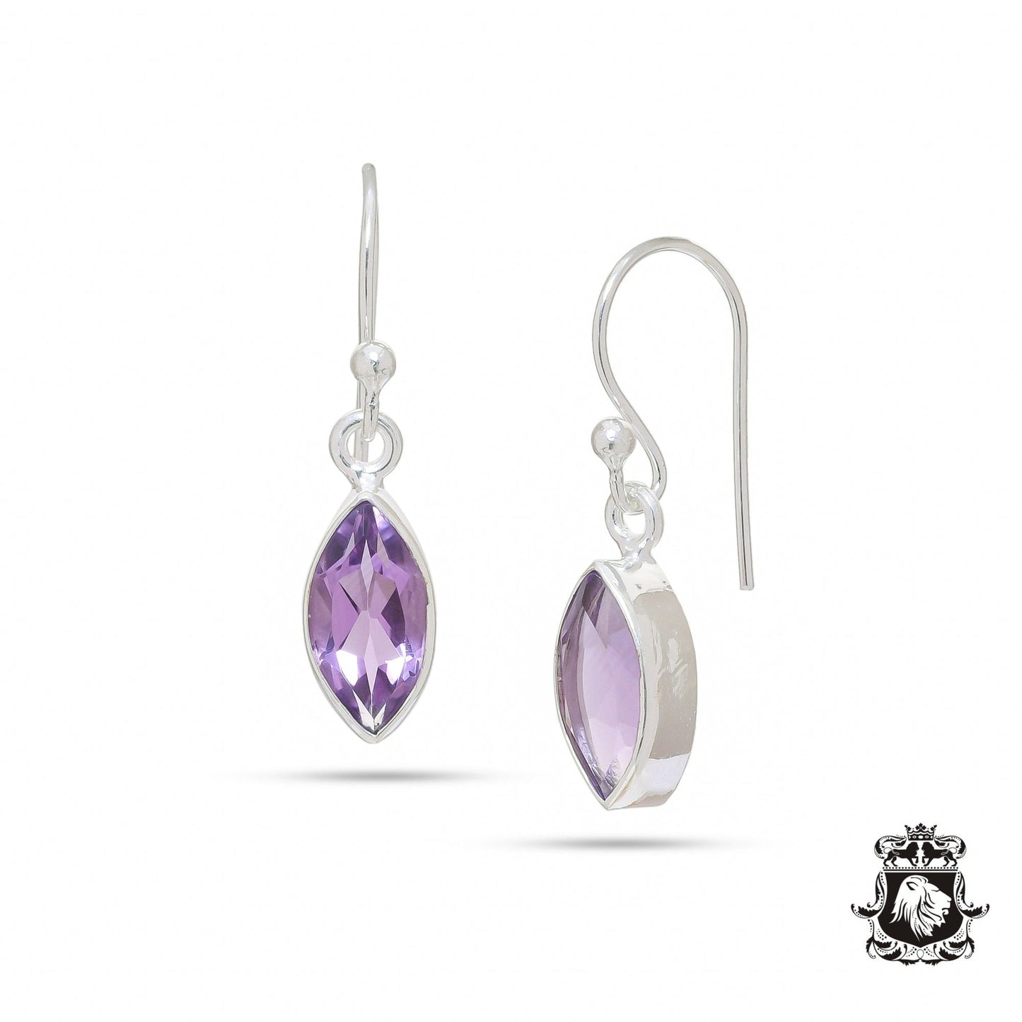 Amethyst Dangle & Drop Earrings 925 Solid (Nickel Free) Sterling Silver Earrings WHOLESALE price / Made in Canada Minimalist Earrings ER11