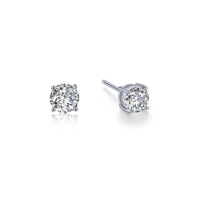 Lafonn Sterling Silver 0.50ctTW Round Earring Pair