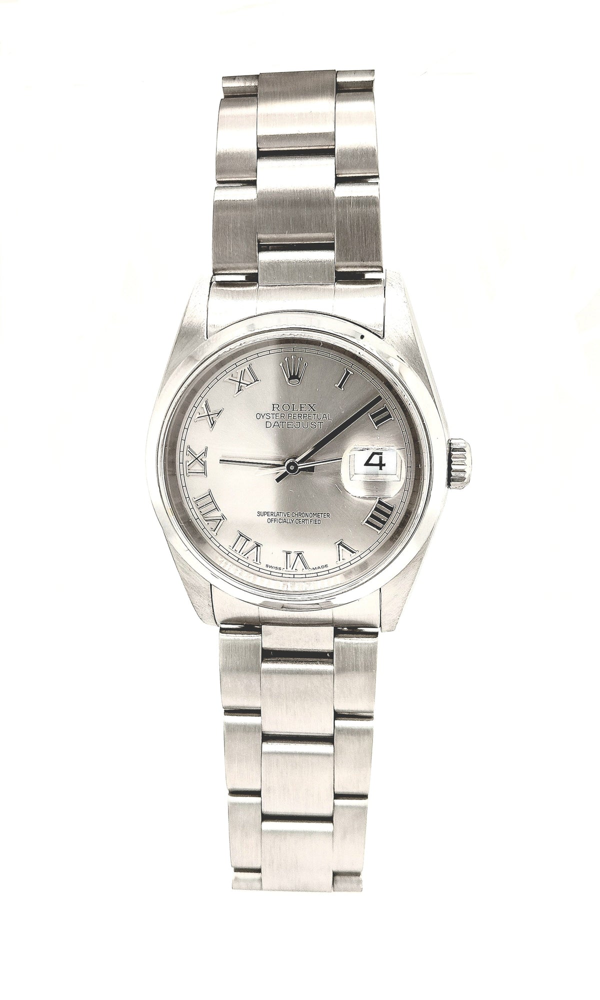 Gent's Stainless Steel Pre-owned Rolex Datejust Oyster Perpetual