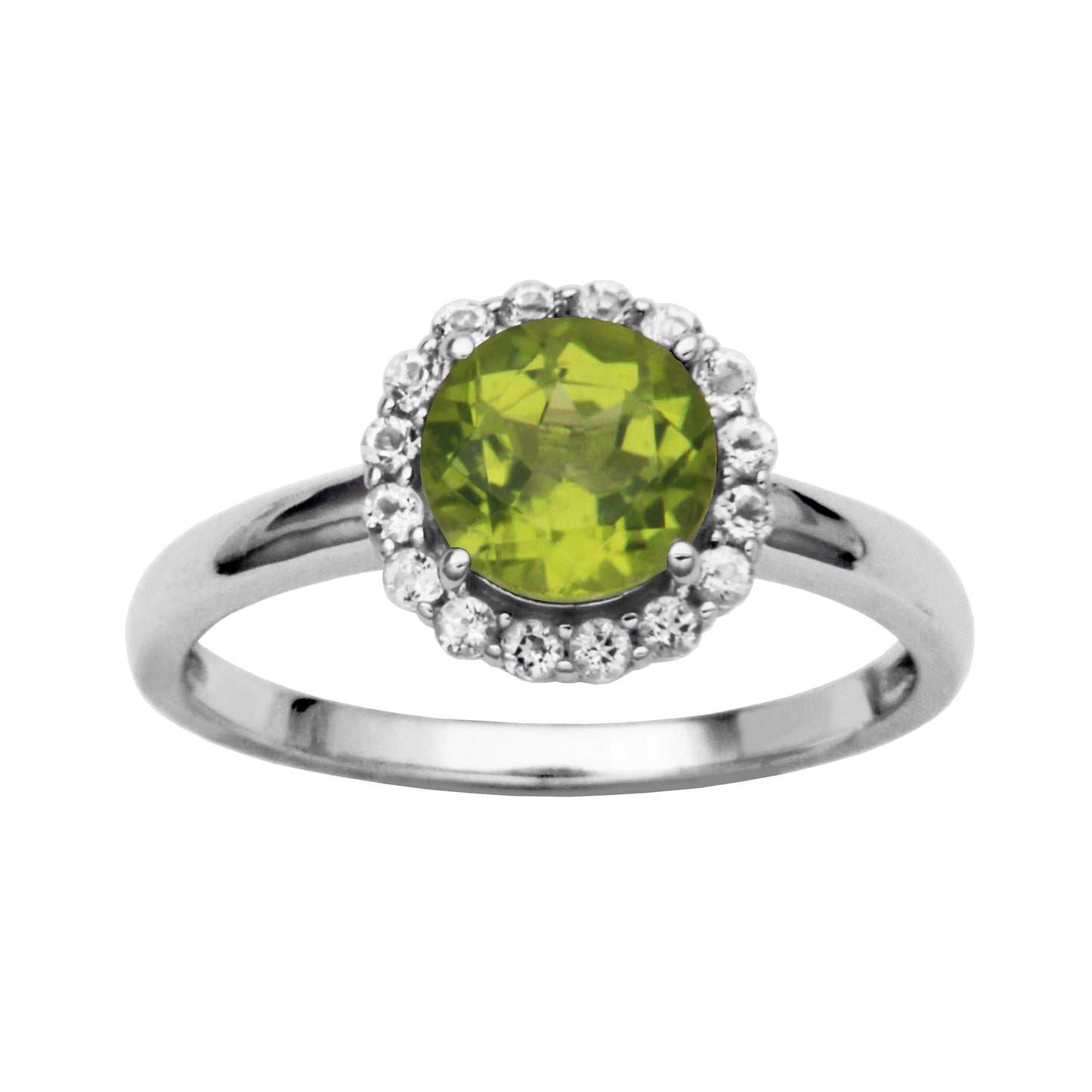 Peridot & White Topaz "Dazzle" Ring