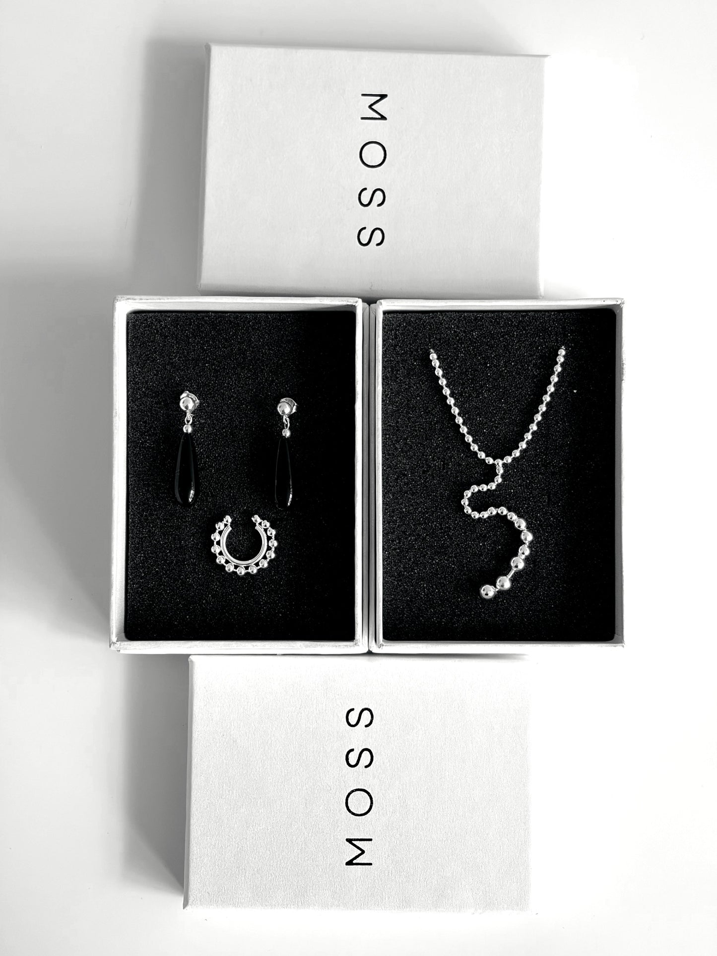 Black Drop Earrings