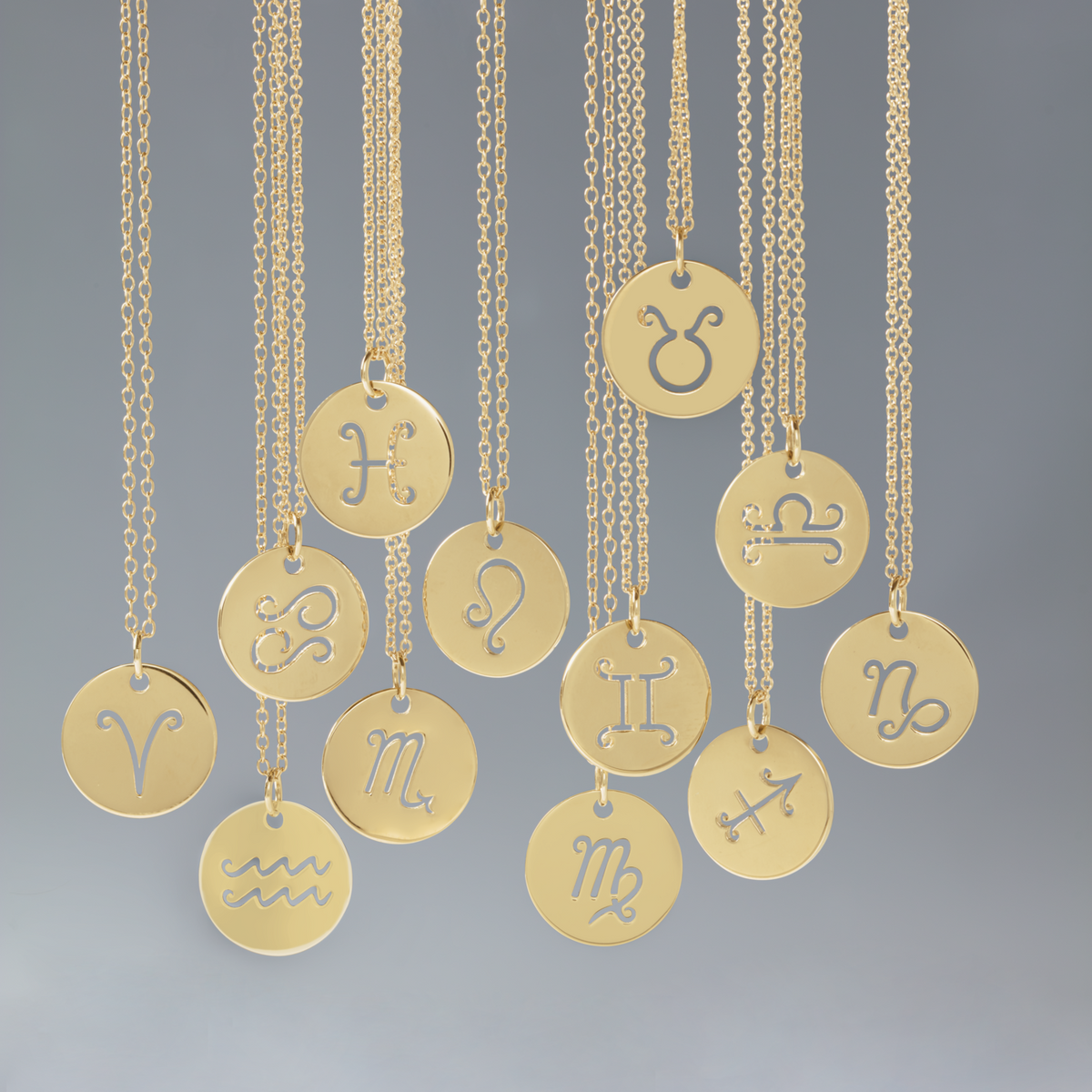 The Zodiac Necklace | Libra | 14K Gold