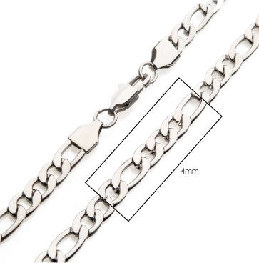 4mm Steel Figaro Chain