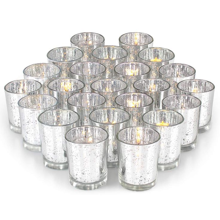 Silver Votive Candle Holder