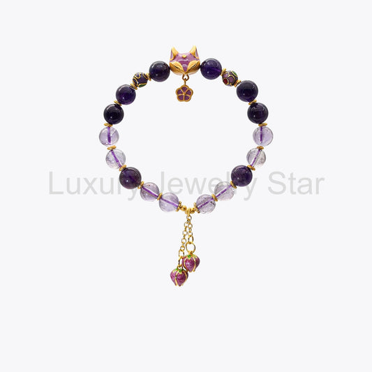 Amethyst & Citrine Destiny Shift Crystal Bracelet