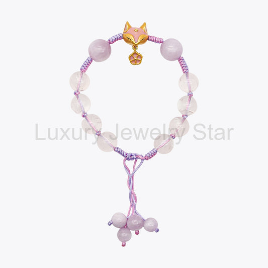 Amethyst Blossom Fortune Shift Crystal Bracelet