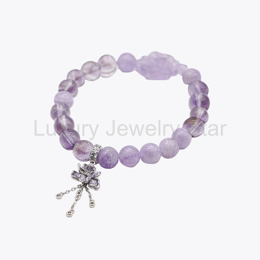 Amethyst Flourish Serenity Whisper Crystal Bracelet - image 2