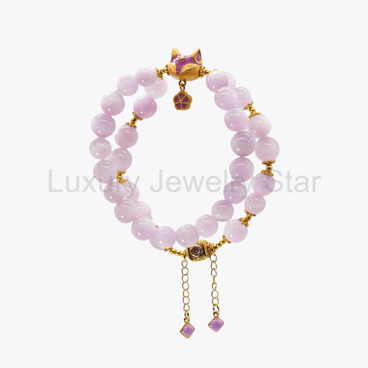 Celestial Amethyst Fox Crystal Bracelet (Wealth Shift Treasury) - image 2