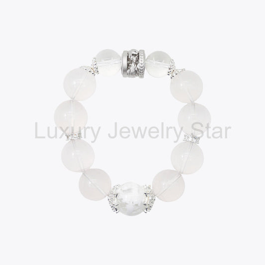 Celestial Fox Chasing the Moon & Jade Rabbit Crystal Bracelet - image 2