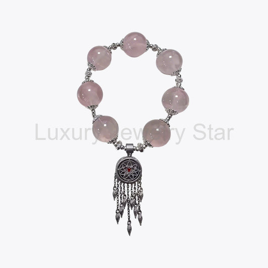 Celestial Fox Dreamcatcher · Bone-Seed Incense Crystal Bracelet - image 2