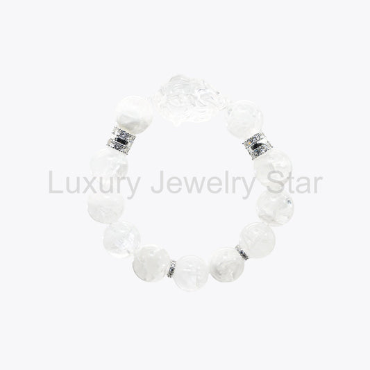 Crystal Moon Goddess Bracelet - Sacred Fox Blessing