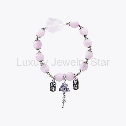 Empress of Glowing Embers Crystal Bracelet (Amber Prosperity Stone)