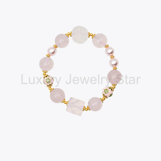 Enchantress Fox Enamel Bracelet - Ruby Charm Energy