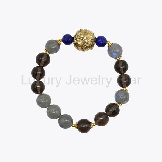 Golden Fortune Accumulator Crystal Bracelet
