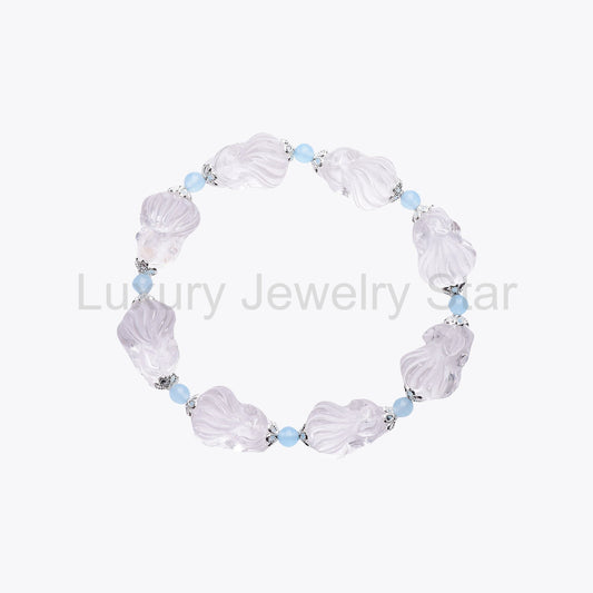 Guardian Fox Amulet Crystal Bracelet (Tushan Protector)