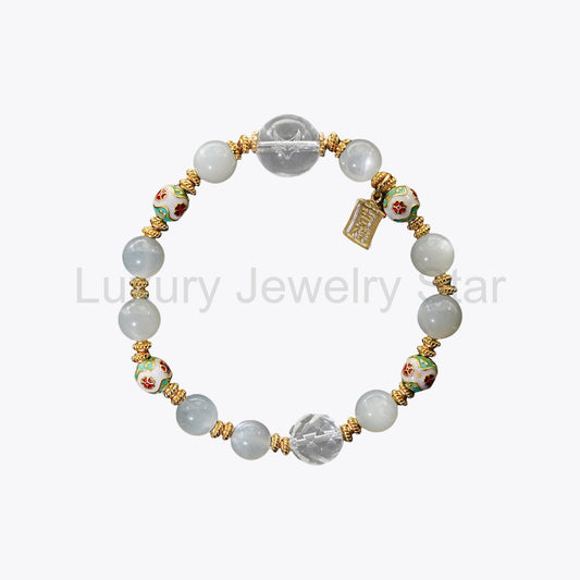 Jade Blossom Goddess Crystal Bracelet (Consort Li's Grace) - image 2