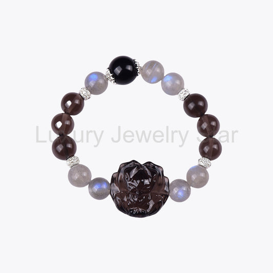 Moonlit Treasure Fox Wealth Crystal Bracelet