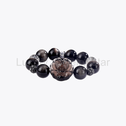 Mystic Fox Warrior Crystal Bracelet - Sacred Lotus Energy - image 2