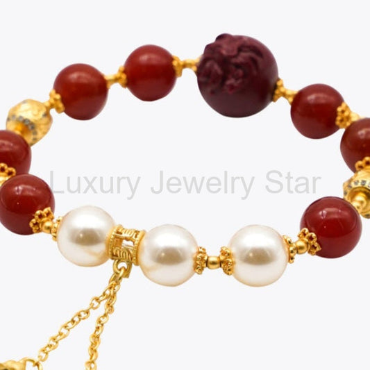Mystic Kitsune Spirit Pearl Crystal Bracelet (Enchanted Elixir) - image 2