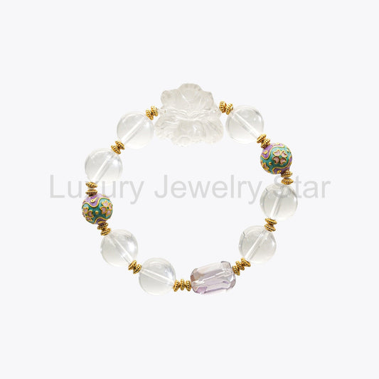 Nine-Tailed Azure Kitsune Crystal Bracelet (Pure Spirit Essence) - image 2