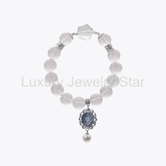 Nine-Tailed Fox Pendant · Ink Snow Crystal Bracelet