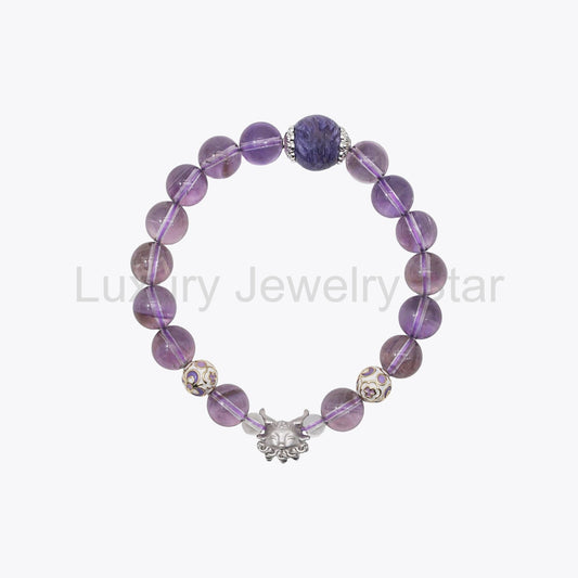 Nine-Tailed Pearl & Crystal · Pure Dragon Heart Bracelet
