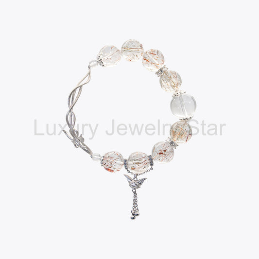 Twining Vine Celestial Fox · Delicate Crystal Bracelet - image 2
