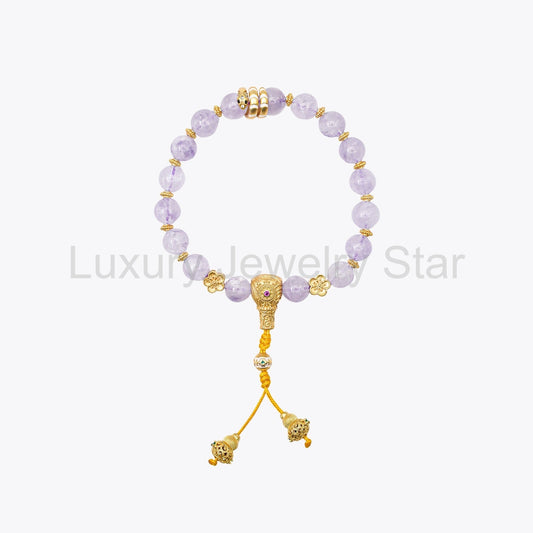 Wisteria Purple - Serpent Maiden Crystal Bracelet