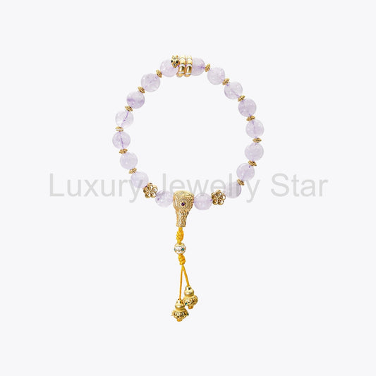 Wisteria Purple - Serpent Maiden Crystal Bracelet - image 2