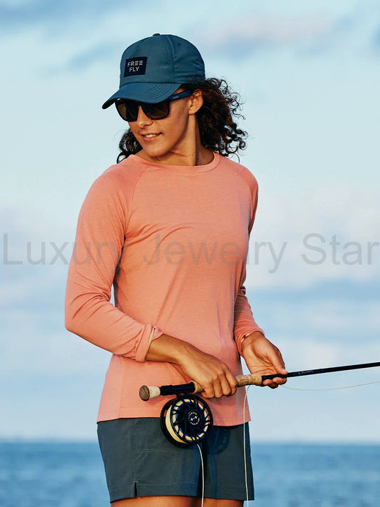 Women's Bamboo Lightweight Long Sleeve II - Washed Citrus - image 2