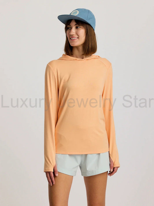 Women's Bamboo Shade Hoodie II - Tropic Orange