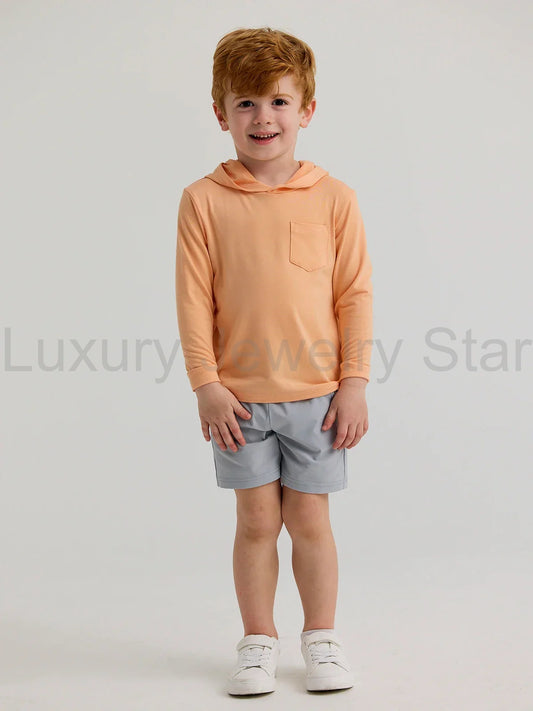 Toddler Bamboo Shade Hoodie - Tropic Orange