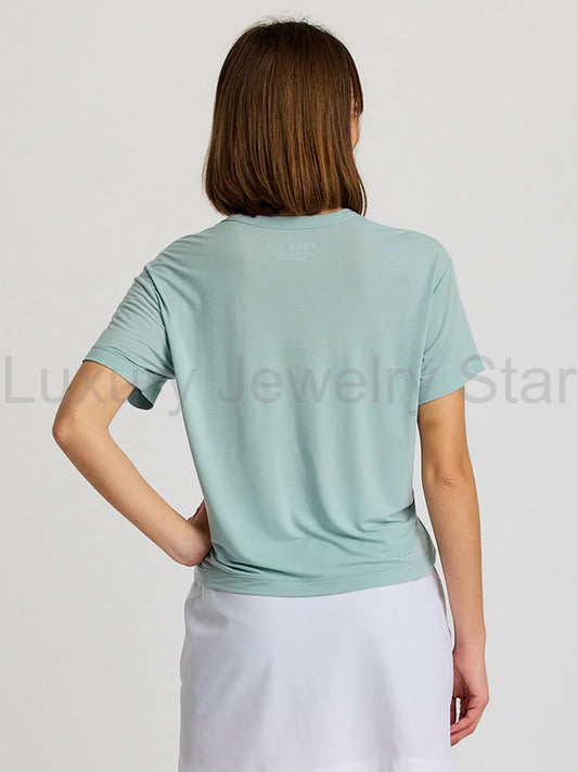 Women's Bamboo Current Tee - Ocean Mist - image 2