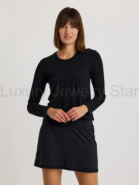 Women's Ribbed Bamboo Long Sleeve - Black