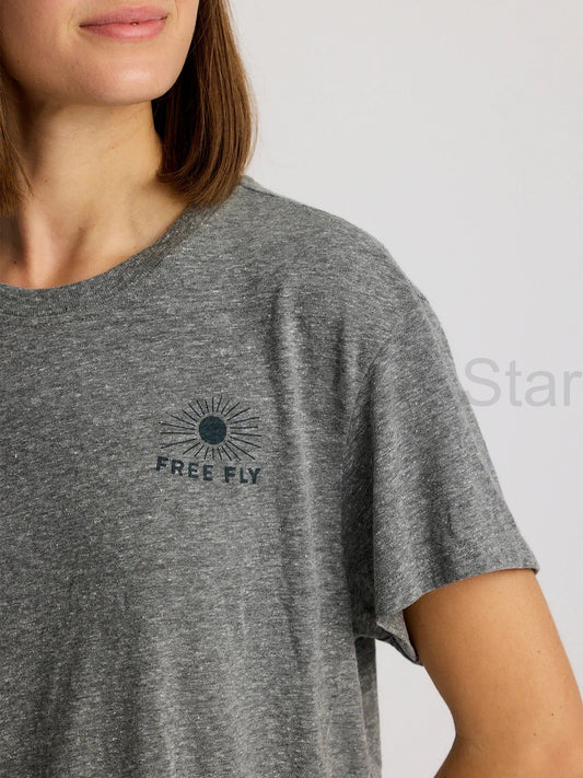 Women's Slow & Steady Meadow Tee - Heather Aspen Grey - image 2
