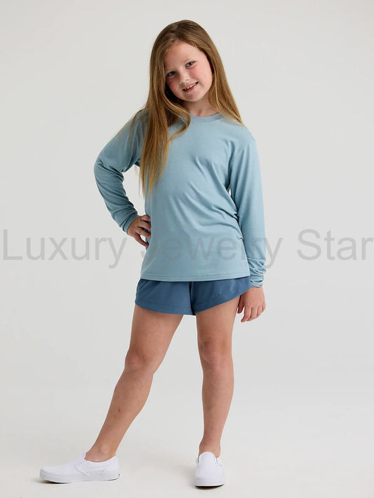 Youth Bamboo Shade Long Sleeve - Ocean Mist