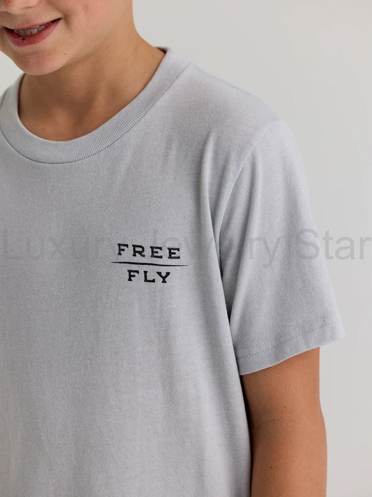 Youth Wild Caught Tee - Heather Aspen Grey - image 2